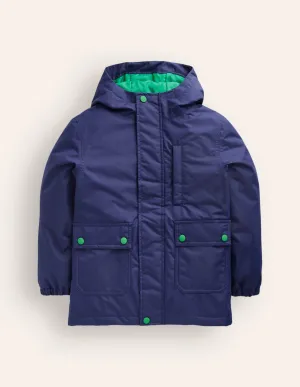 4-in-1 Waterproof Coat-College Navy