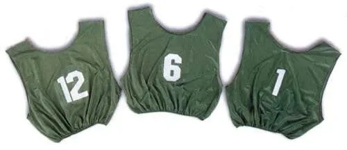 Adult Numbered Scrimmage Vests - Green
