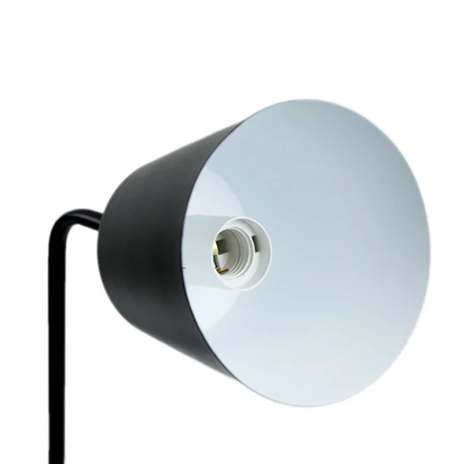 Amelia Sleek Illumination, Metal USB Table Lamp - Black, White, 400mm High, PL0205