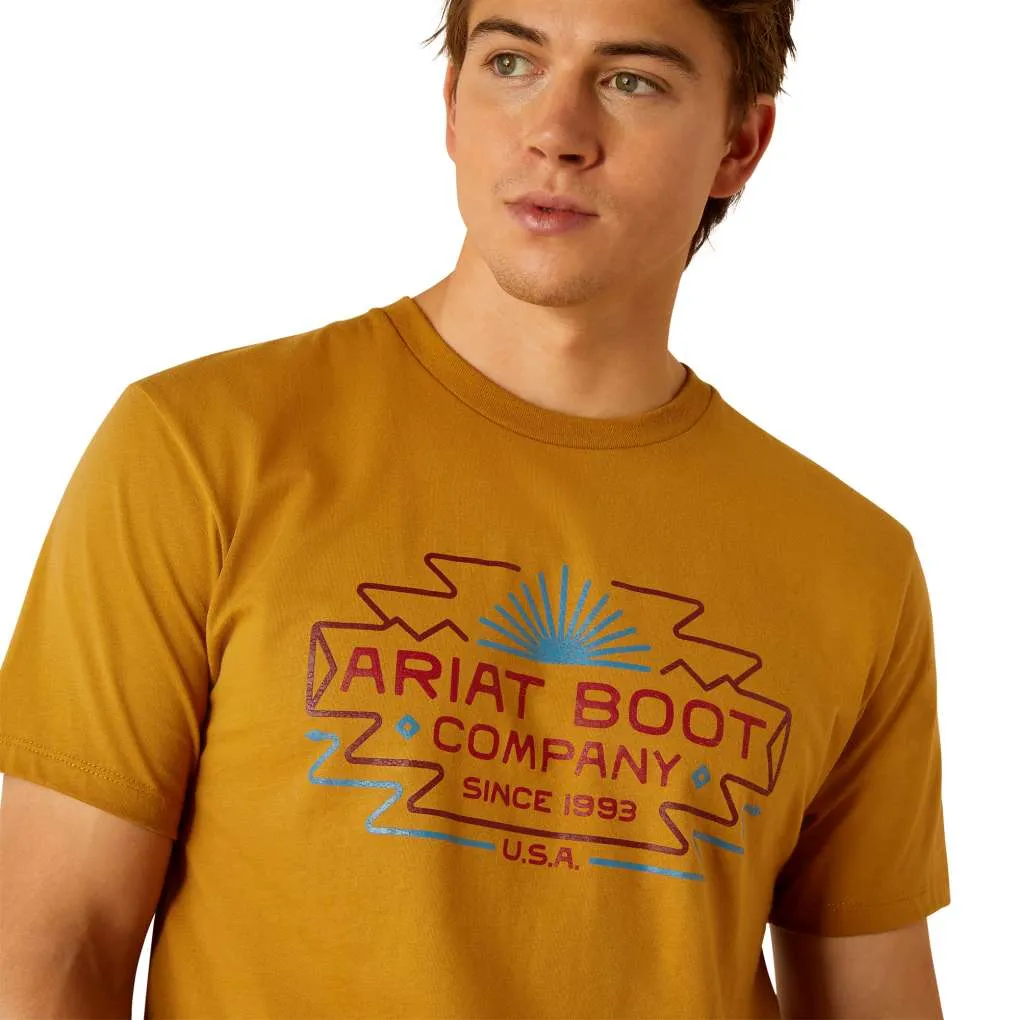 Ariat Mens Amigo Tee Harvest Gold