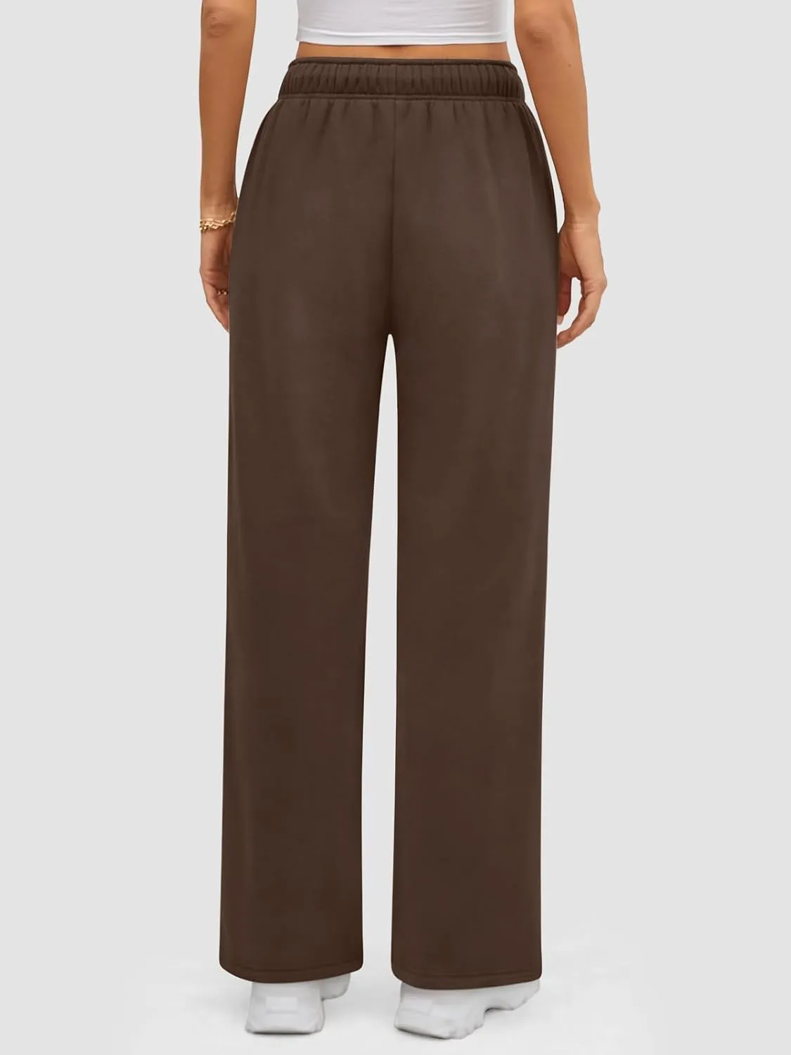 ATHMILE Womens Sweatpants 2025 Baggy Wide Fleece Lined Straight Leg Pants