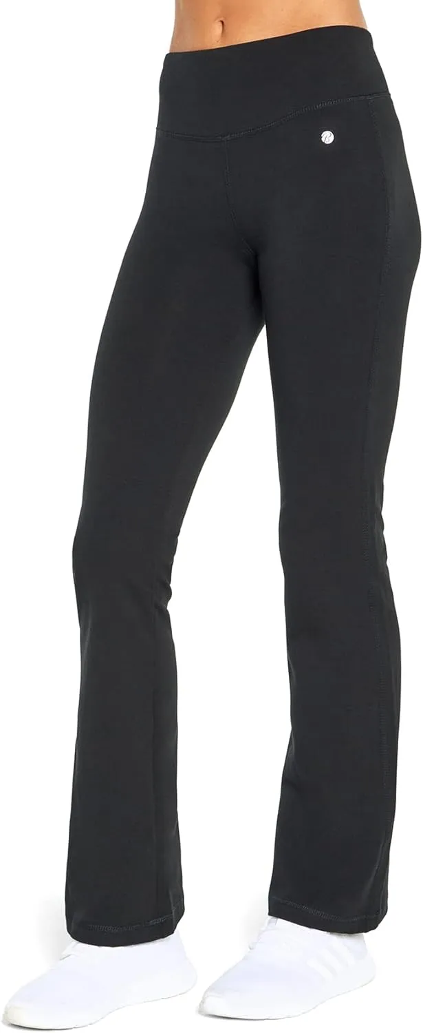 Bally Total Fitness Women's High Rise Tummy Control Bootleg Pant