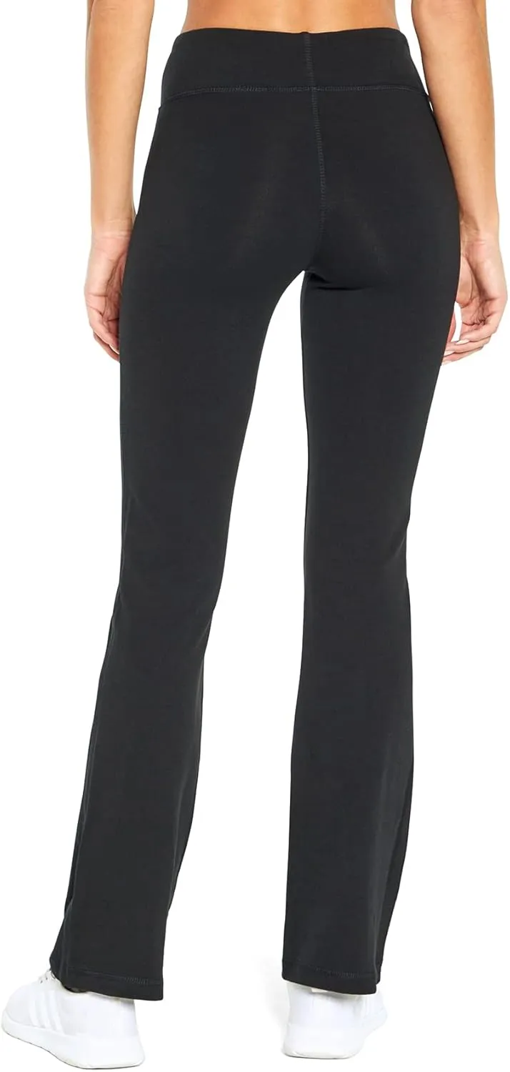 Bally Total Fitness Women's High Rise Tummy Control Bootleg Pant