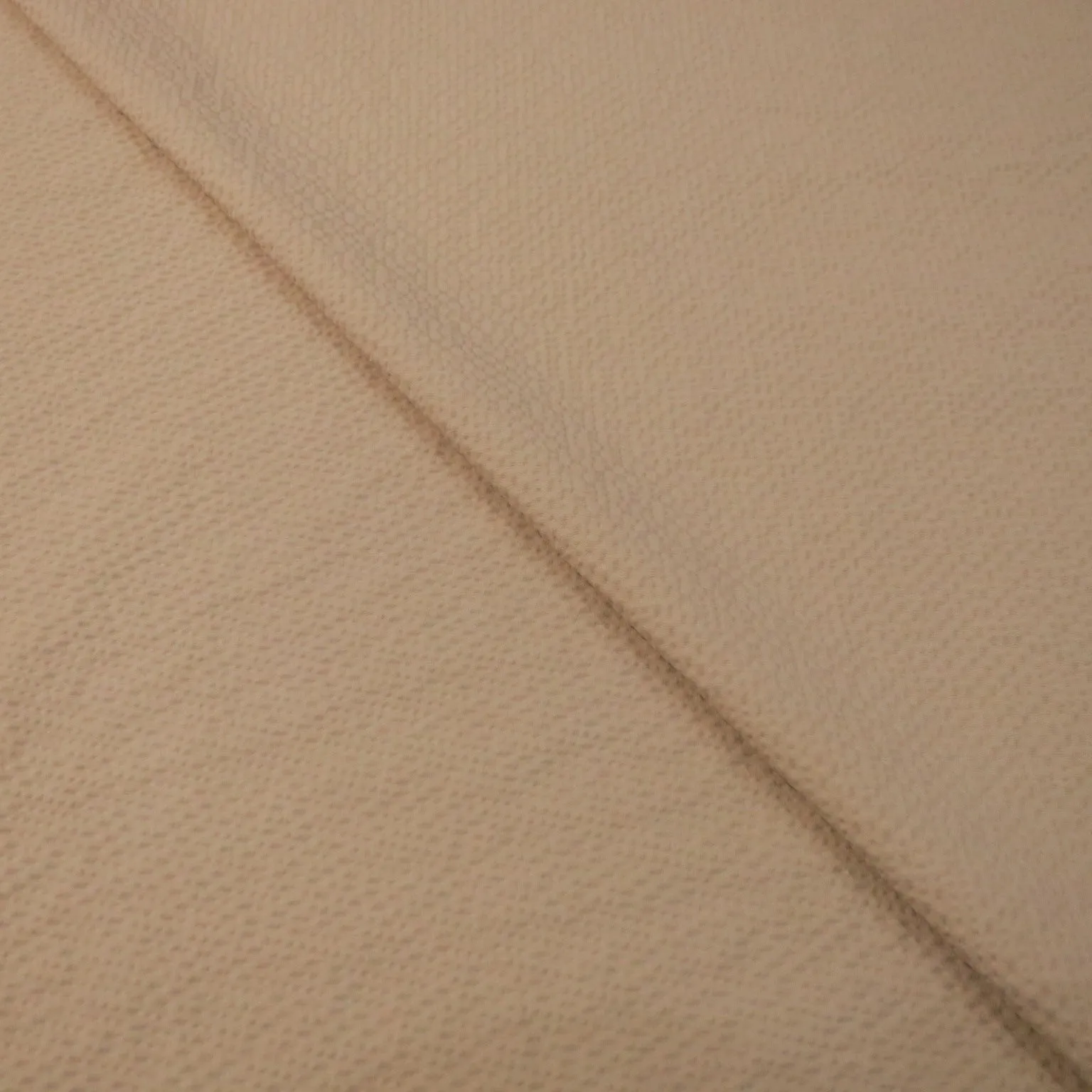 Beige Seersucker Cotton Ariston Fabric