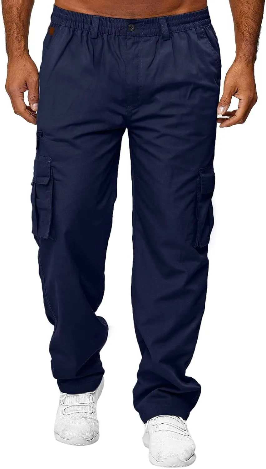 Big and Tall Sweatpants for Men Slim Fit Fleece Lined Sweatpants Plain Zipper Pockets Pants Gym Sports Joggers Every