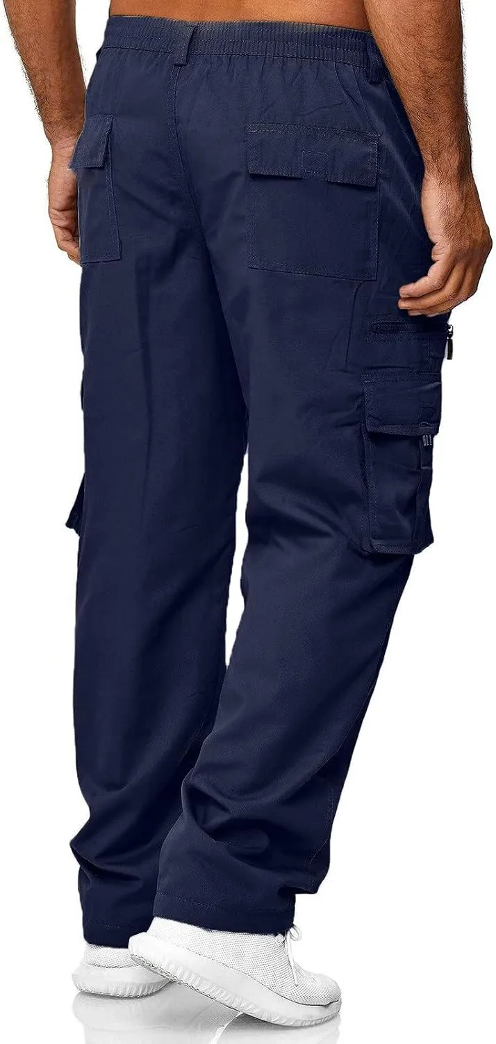 Big and Tall Sweatpants for Men Slim Fit Fleece Lined Sweatpants Plain Zipper Pockets Pants Gym Sports Joggers Every