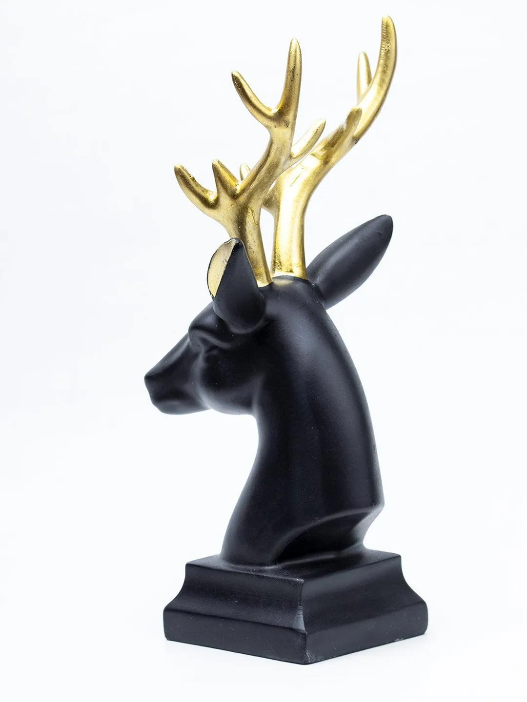Black Glossy Reindeer Head Shaped Decorative Deer