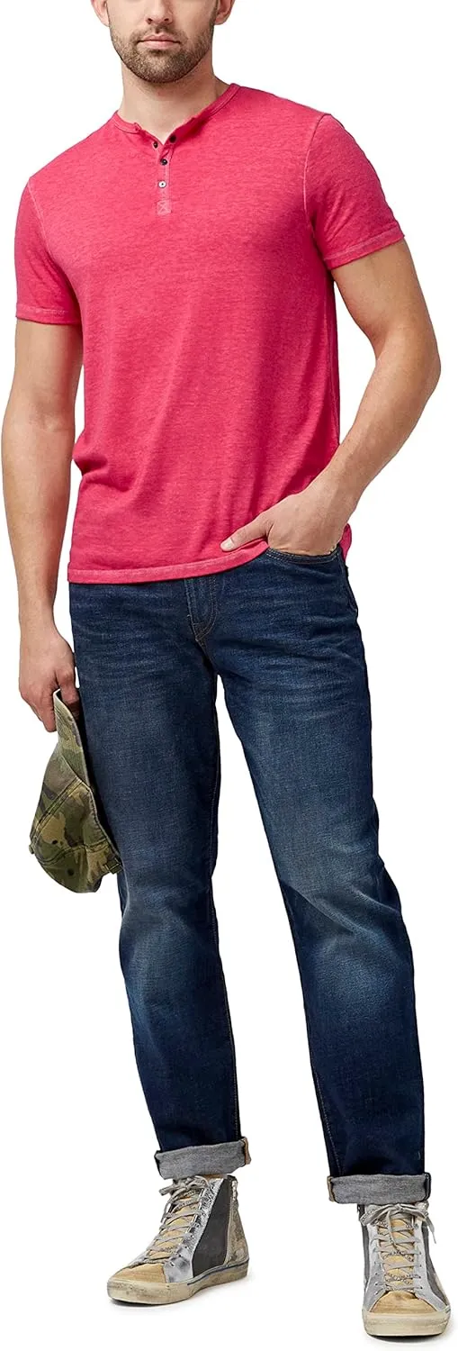 Buffalo David Bitton Men's Short Sleeve Kasum Henley