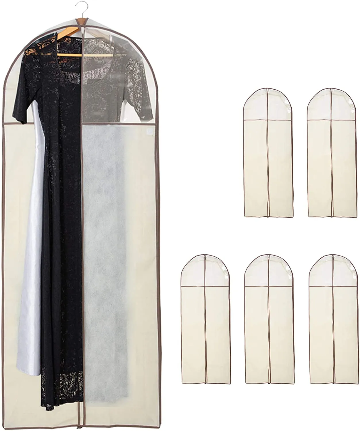 Canvas Gusseted Garment Bag Hanger - 24 x 62 Inch