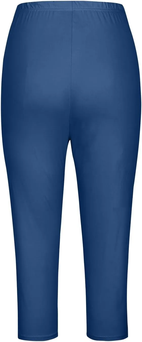 Capri Leggings for Women Fabric Bow Tie Belt Peach Hip Tight Waist High Hip Movement Yoga Shorts Cropped Pants High
