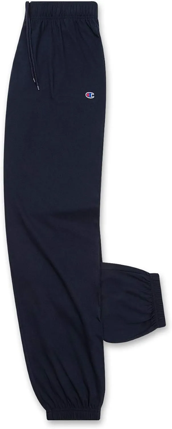 Champion Big and Tall Lightweight Sweatpants for Men - Jersey Cotton Jogger Pants Navy