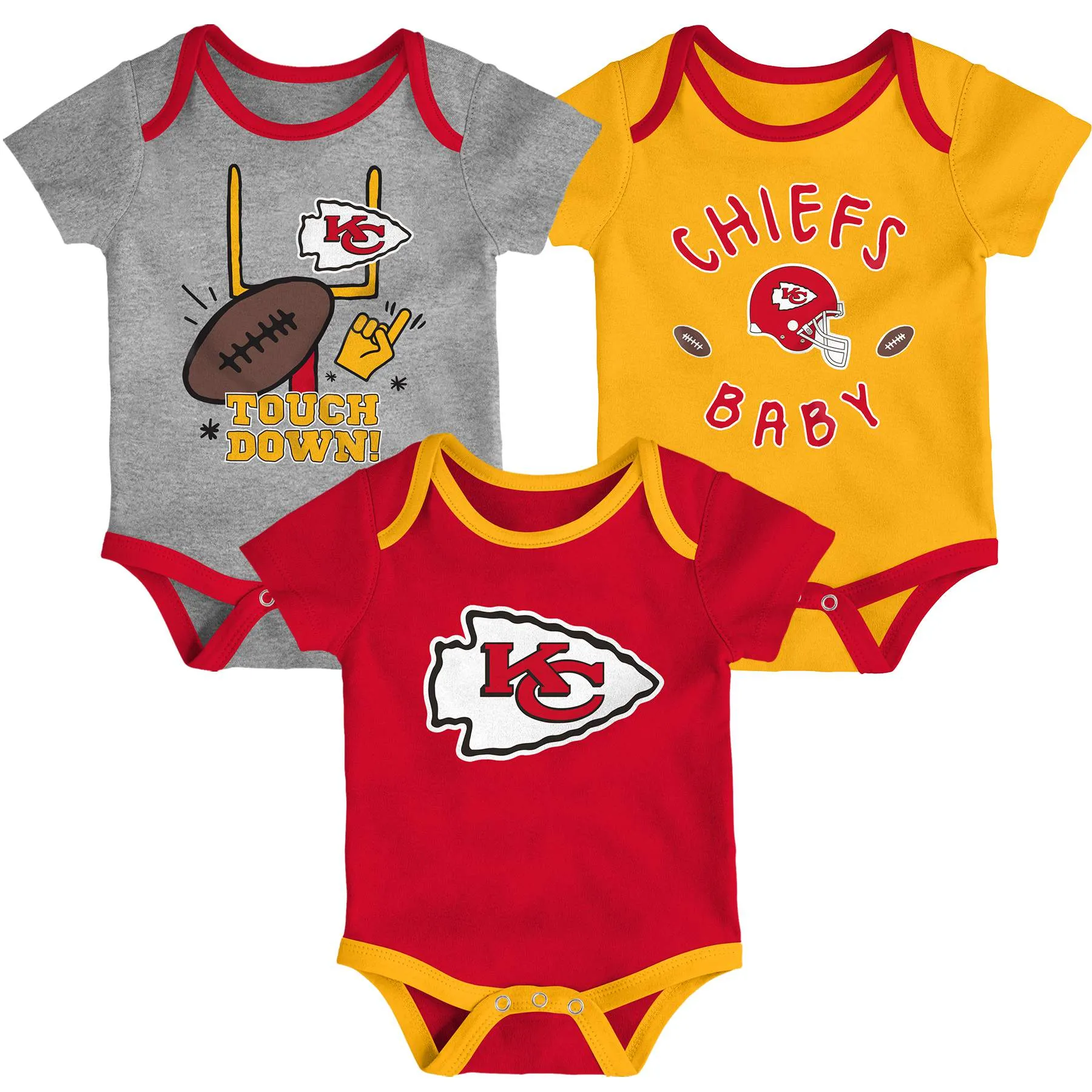 Chiefs Gameday 3 Piece Bodysuit Set