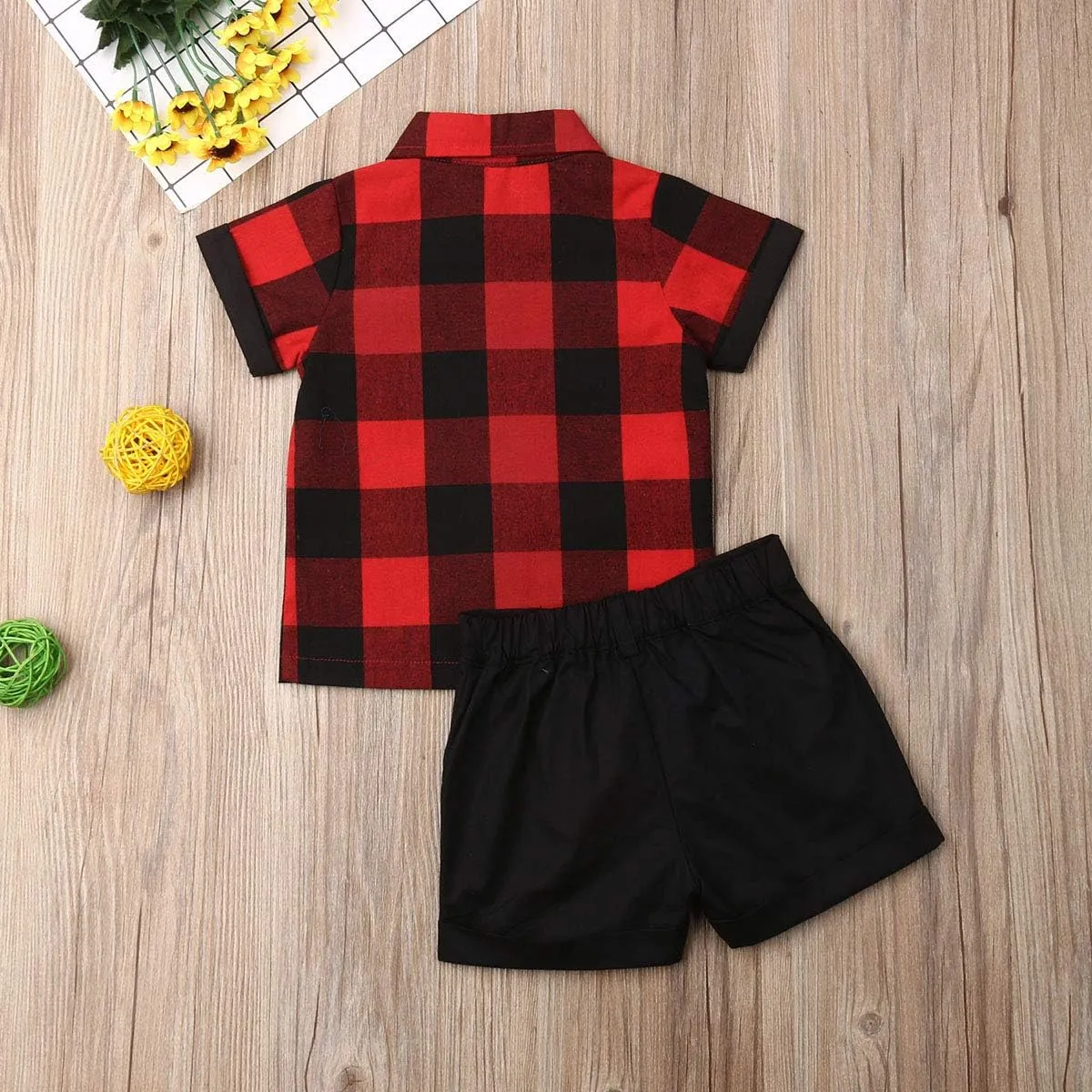 CIYCUIT Toddler Baby Boys Summer Print Shirt Outfits Clothes Short Sleeve Button Down Tops   Shorts Set