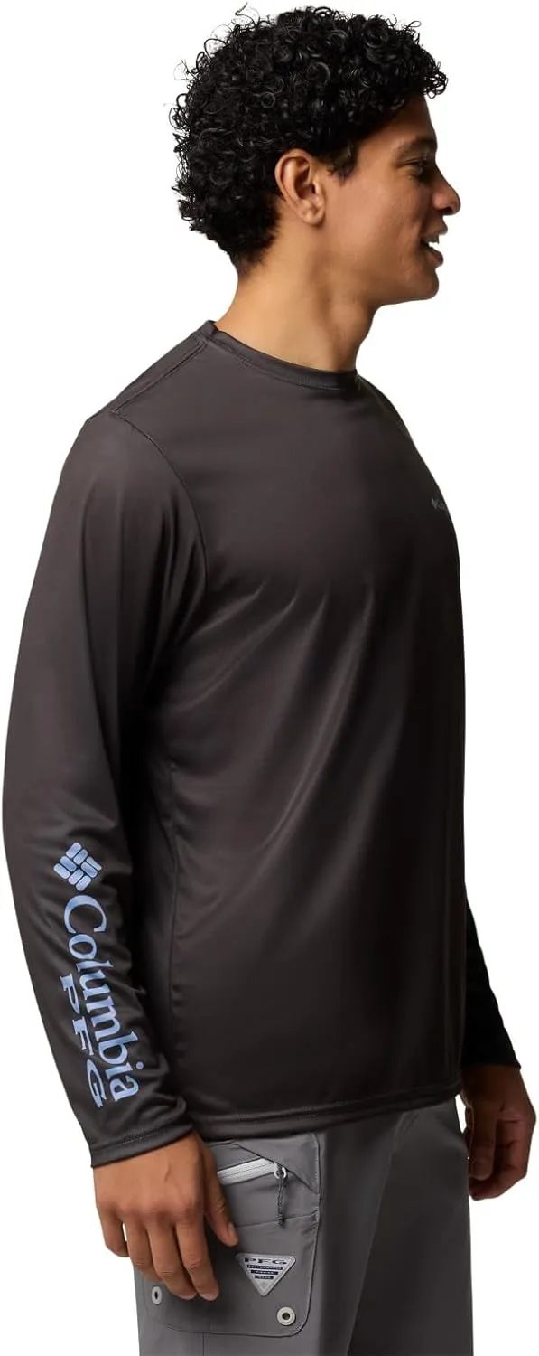 Columbia Men's Terminal Tackle PFG Fins and Stripes Long Sleeve