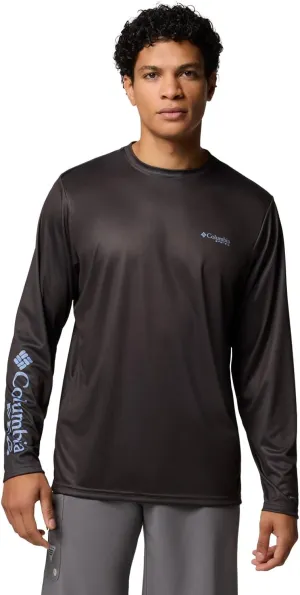 Columbia Men's Terminal Tackle PFG Fins and Stripes Long Sleeve