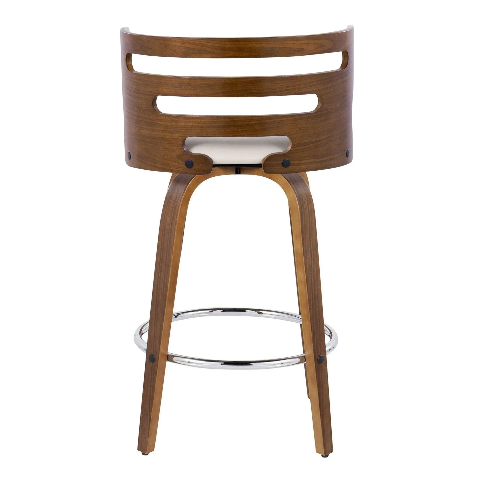 Cosini 26" Fixed-Height Counter Stool - Set of 2 By LumiSource - B26-COSIPU-GRTZR2 WLWLBN2