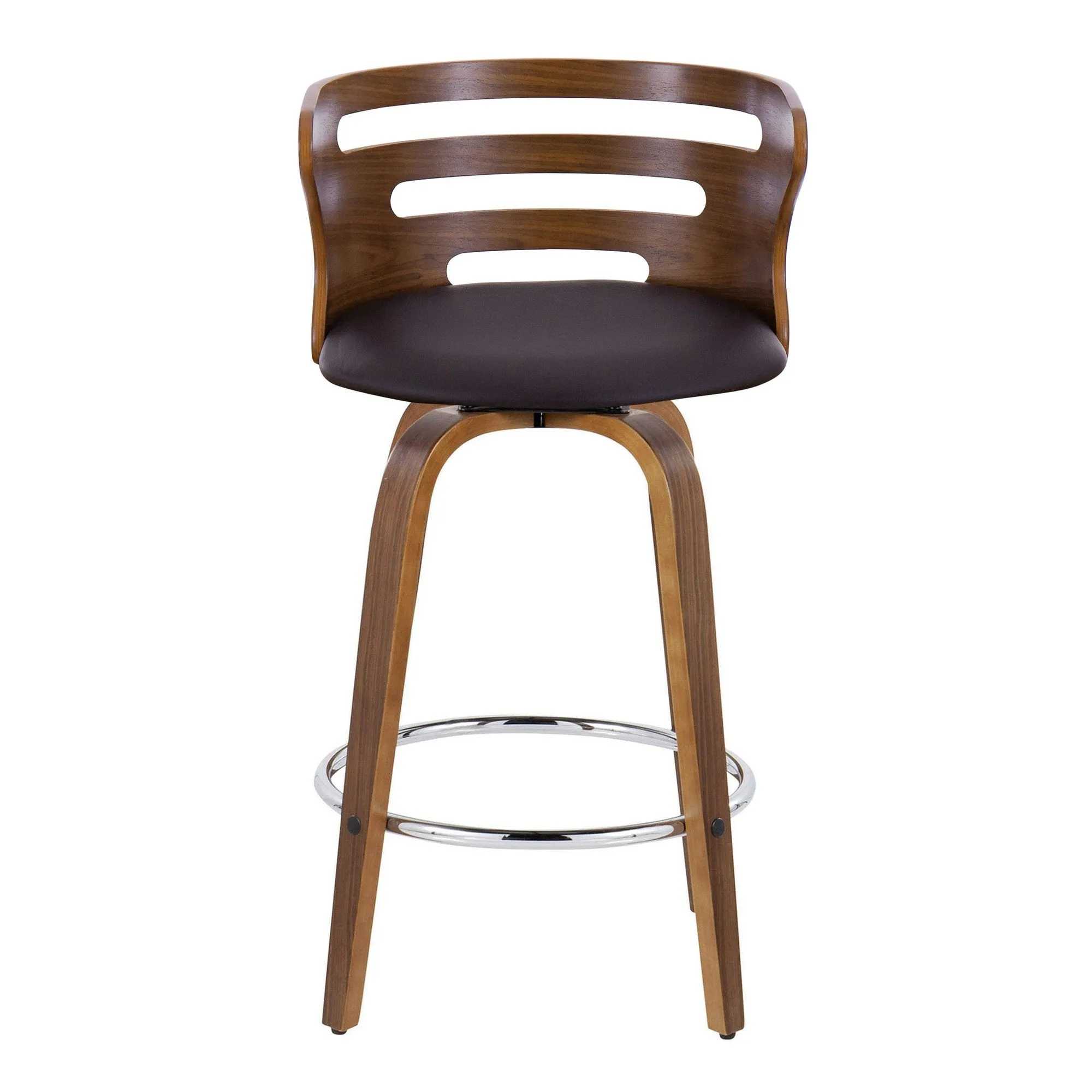 Cosini 26" Fixed-Height Counter Stool - Set of 2 By LumiSource - B26-COSIPU-GRTZR2 WLWLBN2
