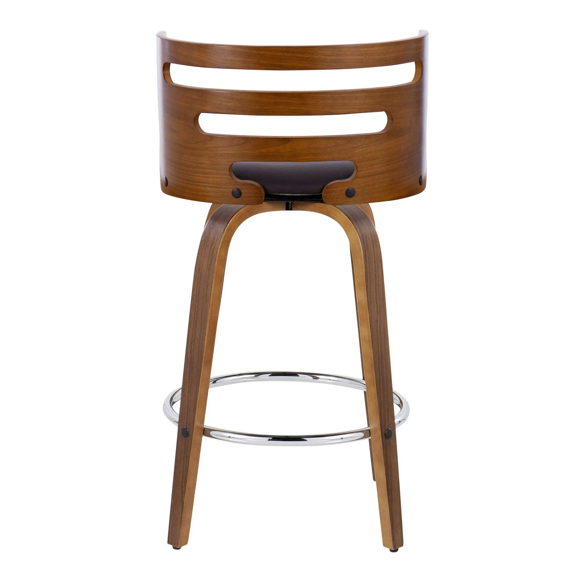 Cosini 26" Fixed-Height Counter Stool - Set of 2 By LumiSource - B26-COSIPU-GRTZR2 WLWLBN2