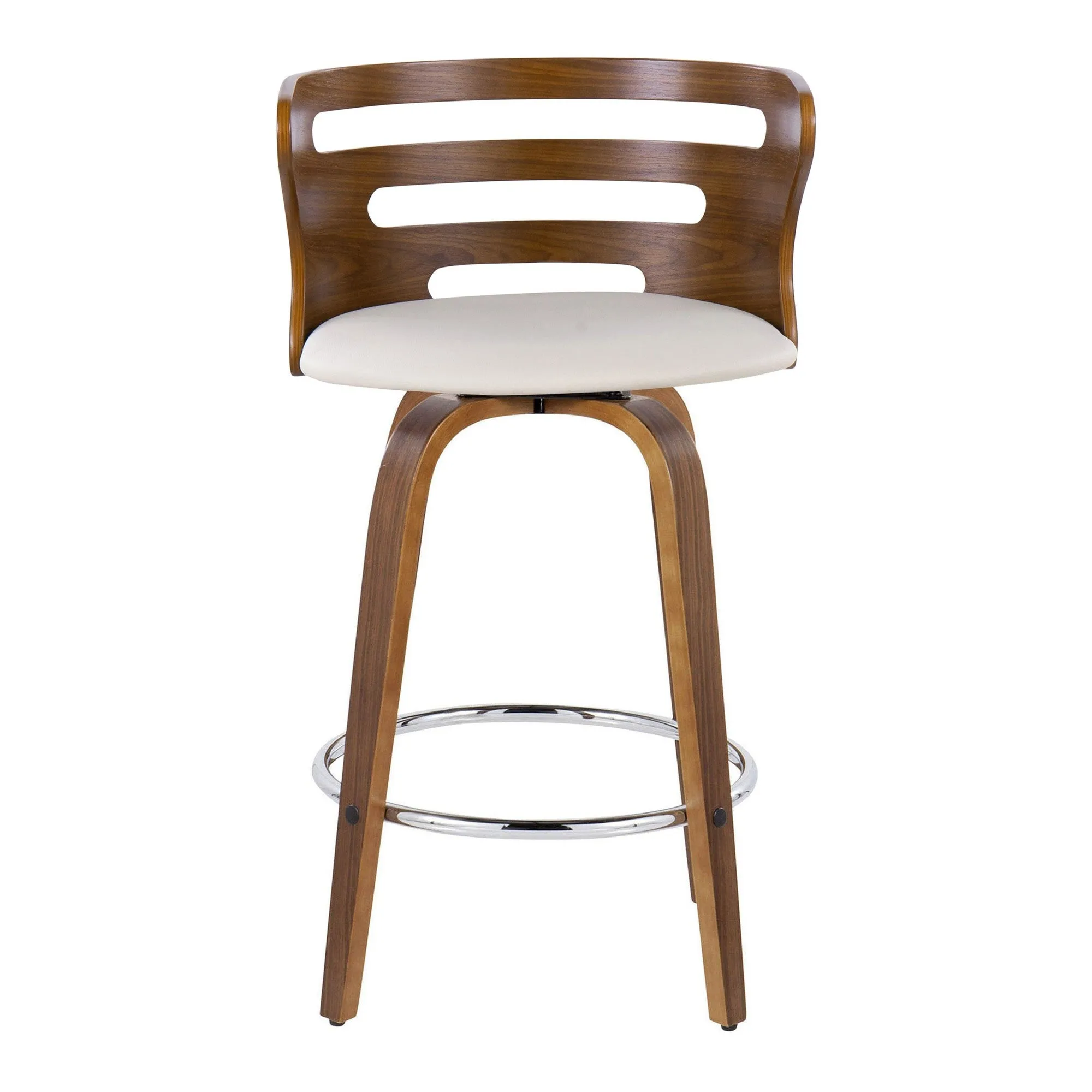 Cosini 26" Fixed-Height Counter Stool - Set of 2 By LumiSource - B26-COSIPU-GRTZR2 WLWLBN2