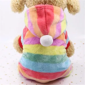 Cozy Fleece Dog Jumpsuit for Autumn and Winter - Four-Legged Pet Pajamas