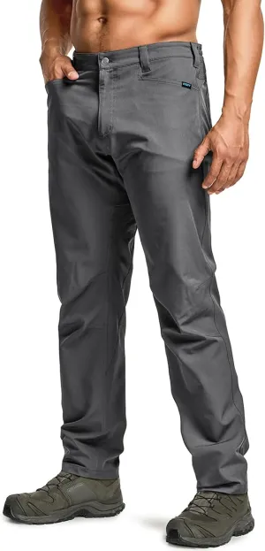 CQR Men's Quick Dry Tactical Pants, Water Resistant Outdoor Pants, Lightweight Stretch Cargo Work Hiking Pants