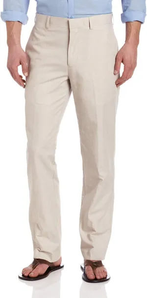 Cubavera Men's Linen and Cotton Herringbone Textured Pants (Waist Size 30 - 54 Big & Tall)