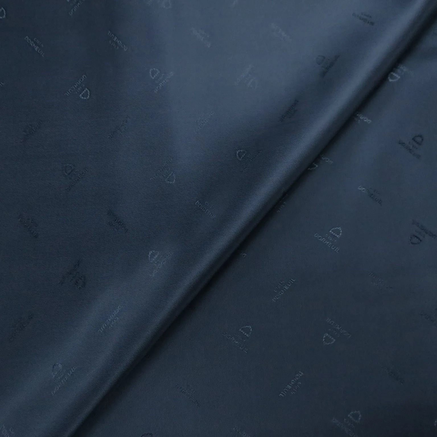 Dark Blue Solid Acetate Viscose Dormeuil Exclusive Lining