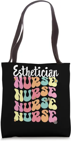 Esthetician Nurse, GroovyEsthetician Doctor and Nursing Tote Bag