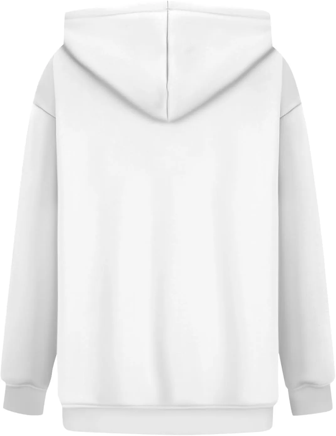 Fleece Hoodie Women Oversized Plain Hooded Sweatshirt Casual Long Sleeve Pullover Tops Comfy Drop Shoulder Sweater