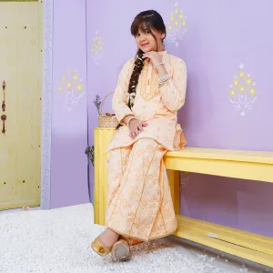 Girls 2Pcs Fancy Oriental - Tender Peach