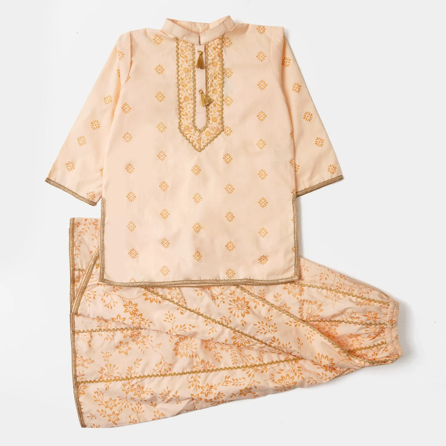 Girls 2Pcs Fancy Oriental - Tender Peach