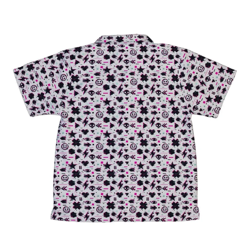 Glitchy Game Effects Video Game Youth Hawaiian Shirt