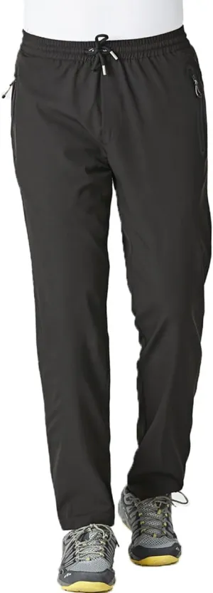 Gopune Men's Lightweight Hiking Running Sweatpants Quick Dry Outdoor Athletic Casual Pants with Zipper Pockets
