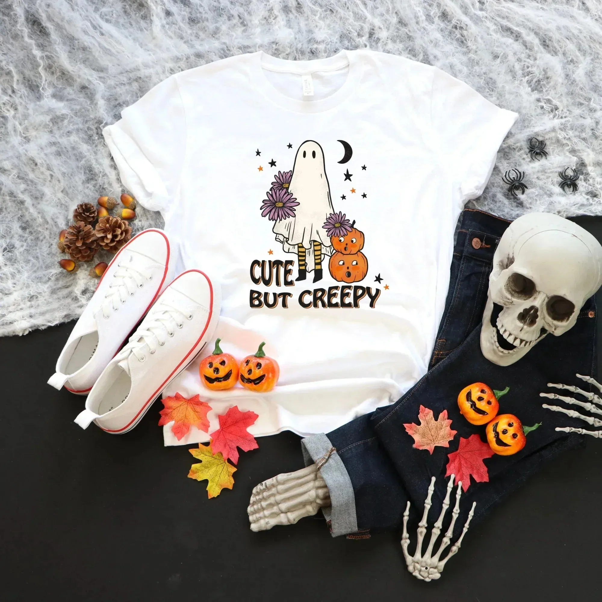 Halloween Sweatshirt, Retro Ghost Shirt, Fall Sweatshirt, Vintage Halloween Crewneck, Pumpkin T-Shirts, Retro Halloween, Spooky Season