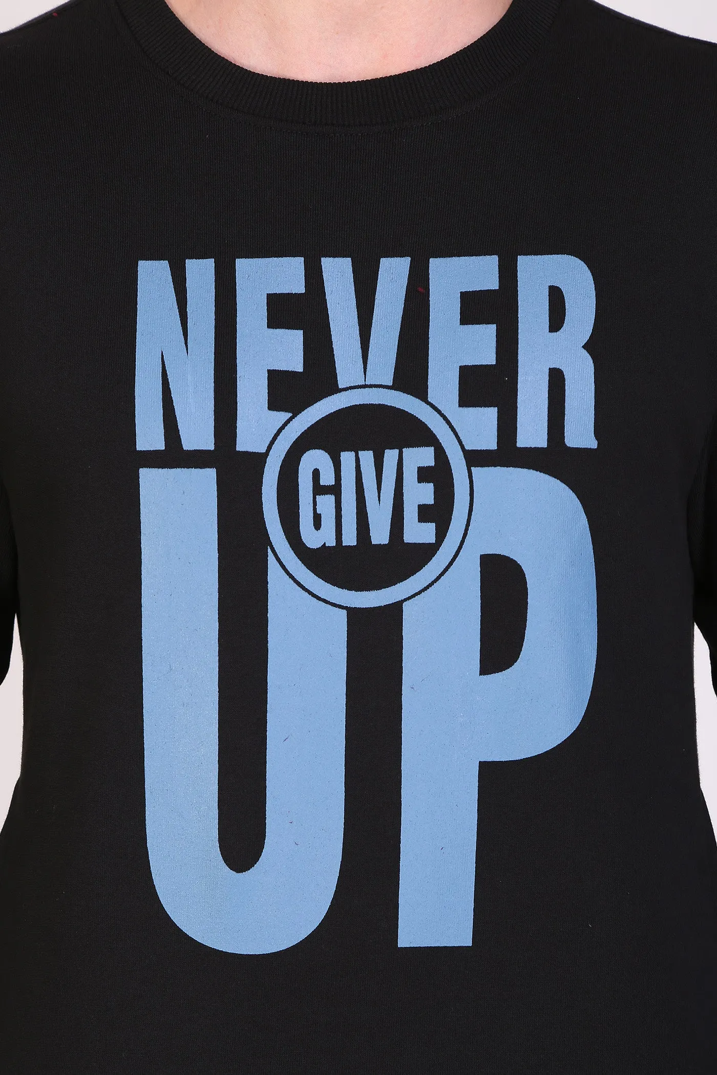 HiFlyers Full Sleeve Printed Men Sweatshirt - Black