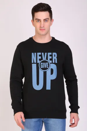 HiFlyers Full Sleeve Printed Men Sweatshirt - Black