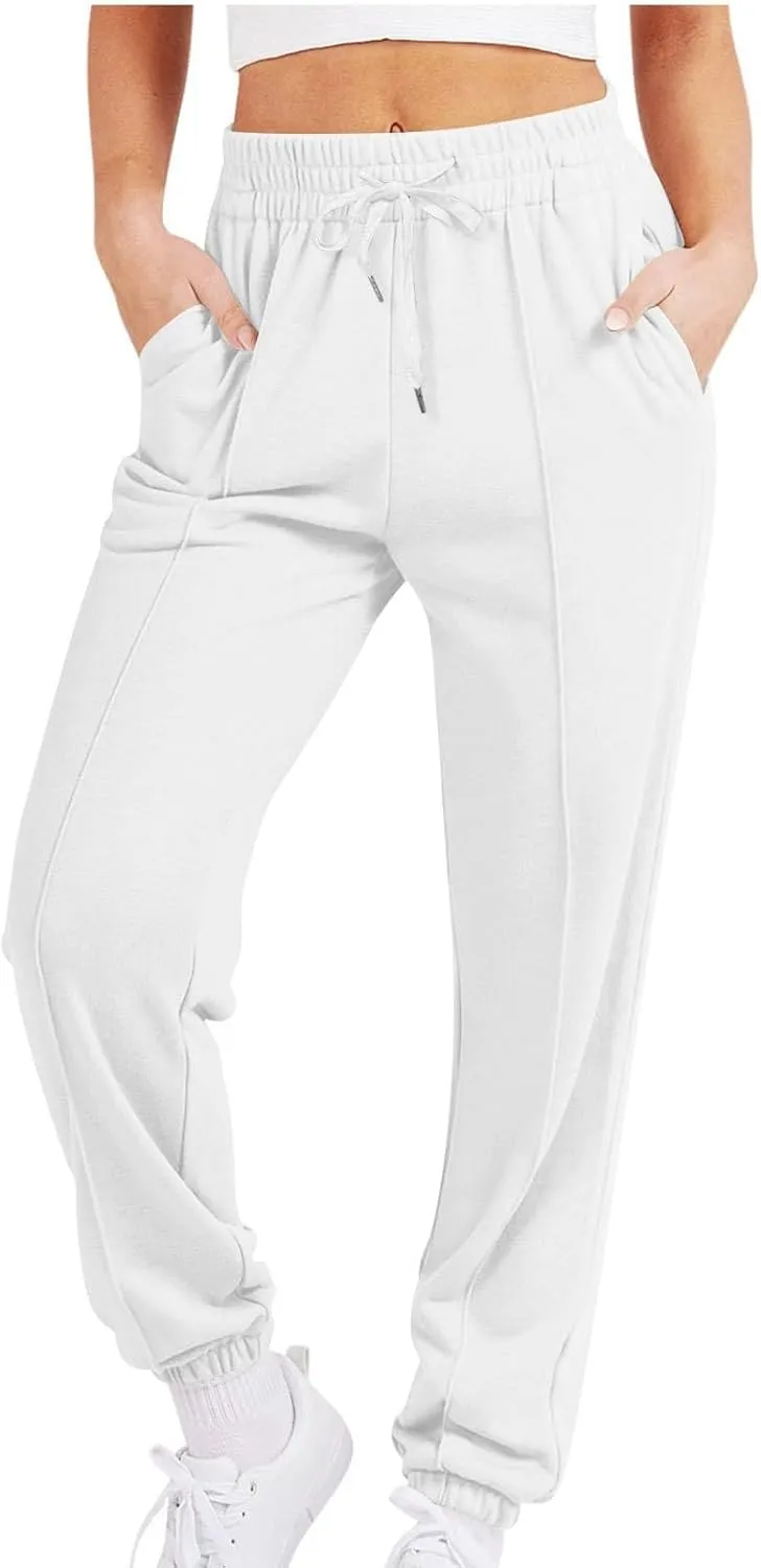 Hiking Pants Women Lightweight Sweatpants Baggy Drawstring High Waist Sweat Pants Summer Bottom Jogging Trousers