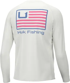 HUK Men's Pursuit Graphic Long Sleeve, Sun Protect Fishing Shirt