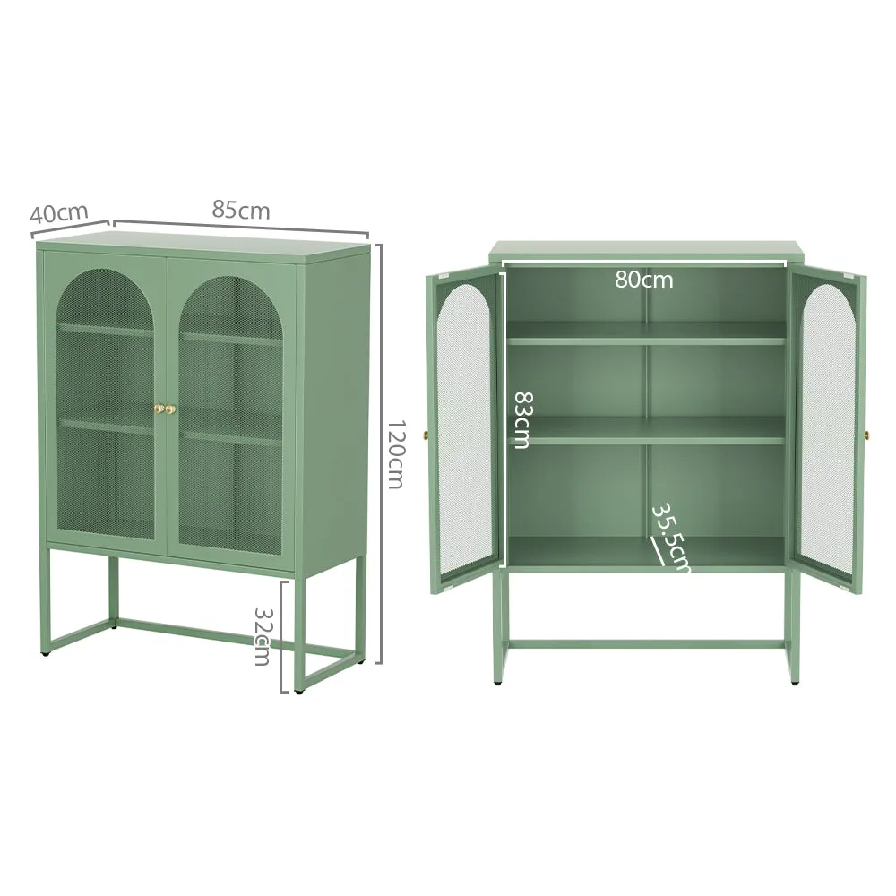 Kellen Metal Buffet Sideboard Cabinet - Green