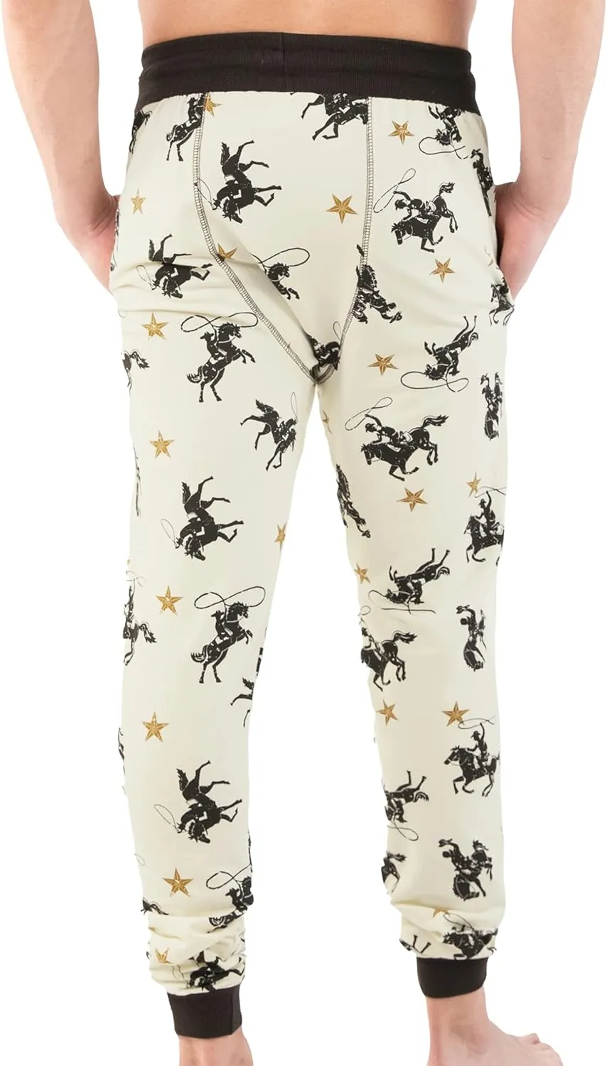 Lazy One Pajama Pants for Men, Cotton Long Johns for Men