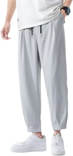 Men's Harem Pants Summer Thin Joggers Sweatpants Casual Trousers