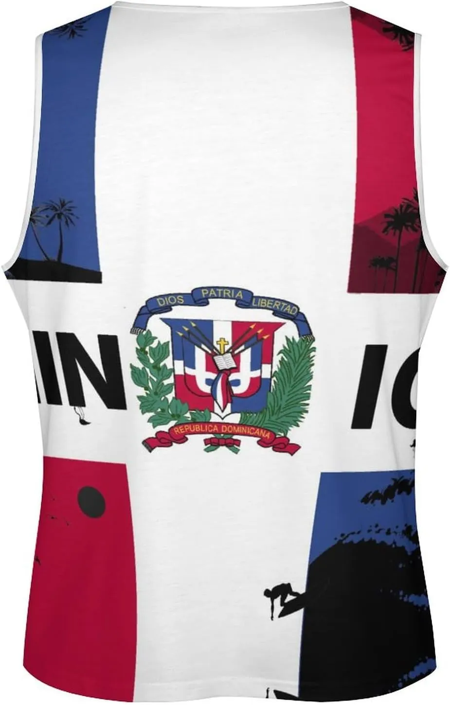 Mens Tank Tops Summer Sleeveless T-Shirt Puerto Rico Flag Casual Funny Gym Workout Tank Top