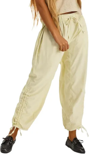 MISSACTIVER Elastic Waist Wide Leg Pants Woman Flowy Drawstring Palazzo Harem Pants with Pockets Y2k Loose Trousers