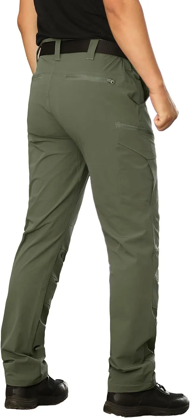 NAVEKULL Men's Lightweight Tactical Hiking Pants Quick Dry Stretch Multi-Pockets Outdoor Work Cargo Pants