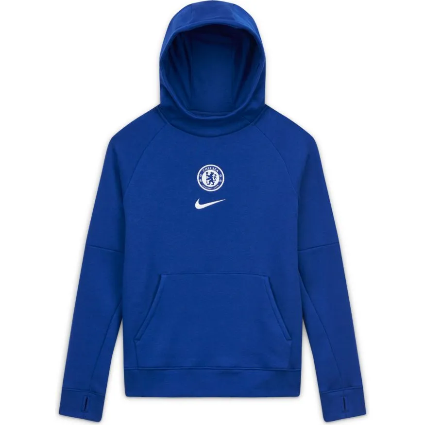 Nike Chelsea FC Big Kids' Fleece Pullover Soccer Hoodie
