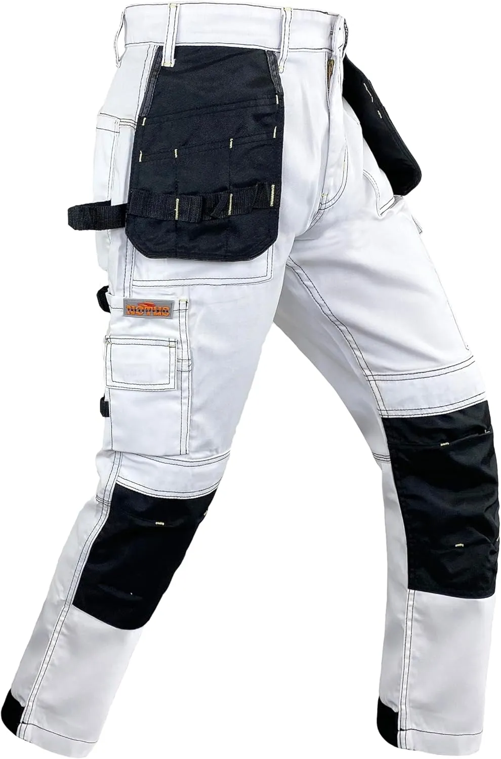 Notus Mens Construction Tactical Carpenter Multi-Pockets Cordura Knee and Holster Pockets Reinforced Work Pants