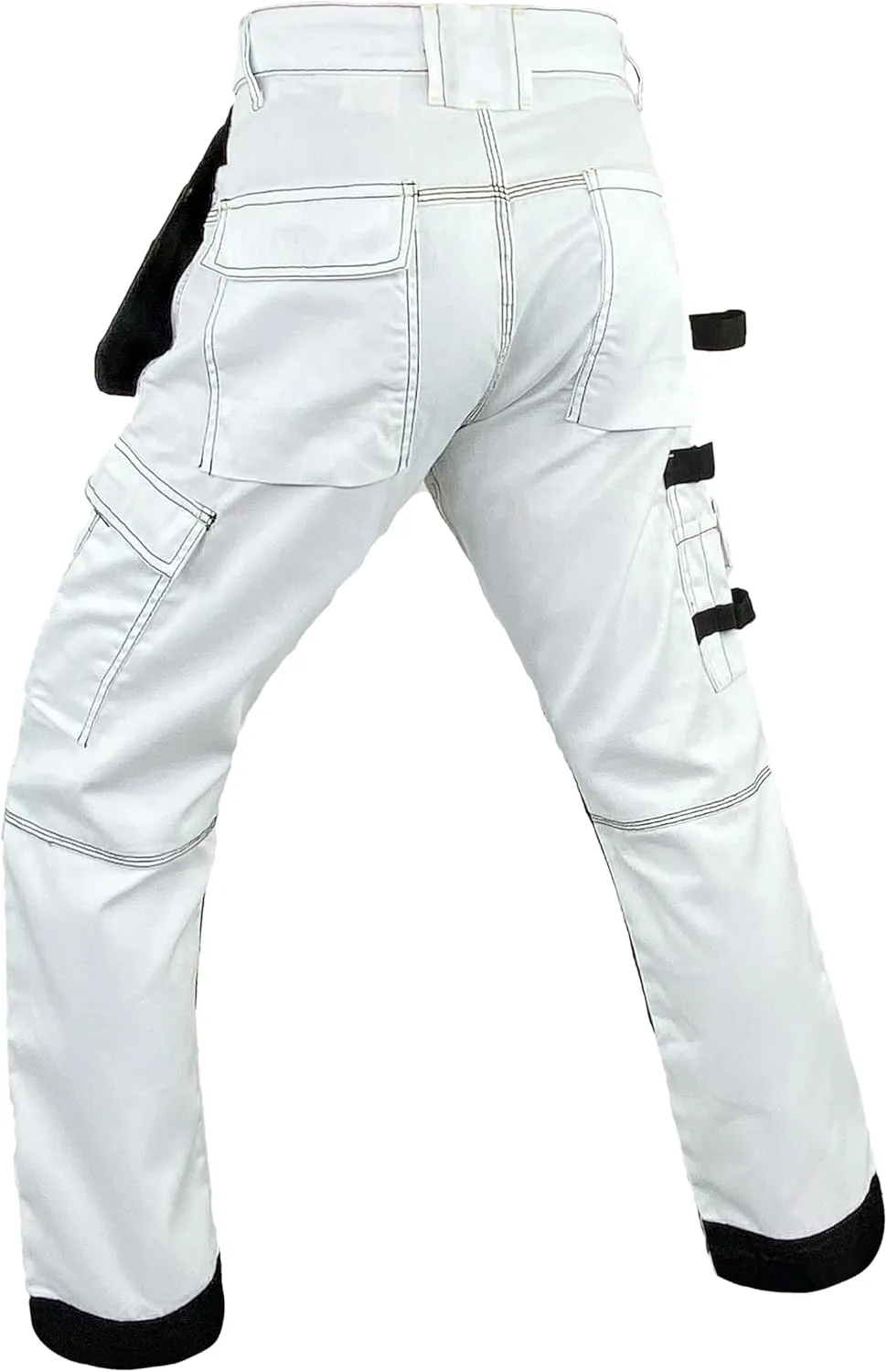 Notus Mens Construction Tactical Carpenter Multi-Pockets Cordura Knee and Holster Pockets Reinforced Work Pants