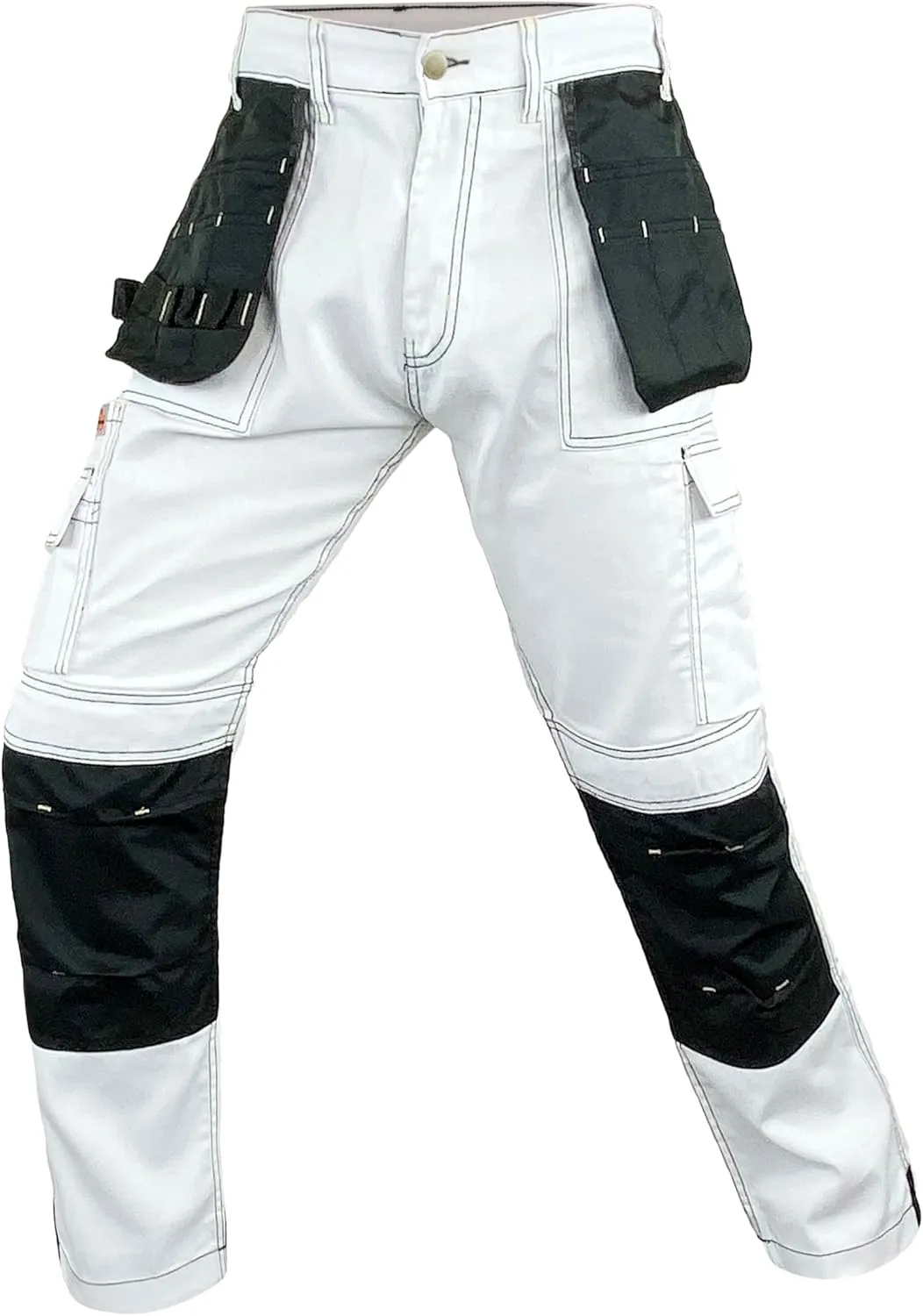 Notus Mens Construction Tactical Carpenter Multi-Pockets Cordura Knee and Holster Pockets Reinforced Work Pants