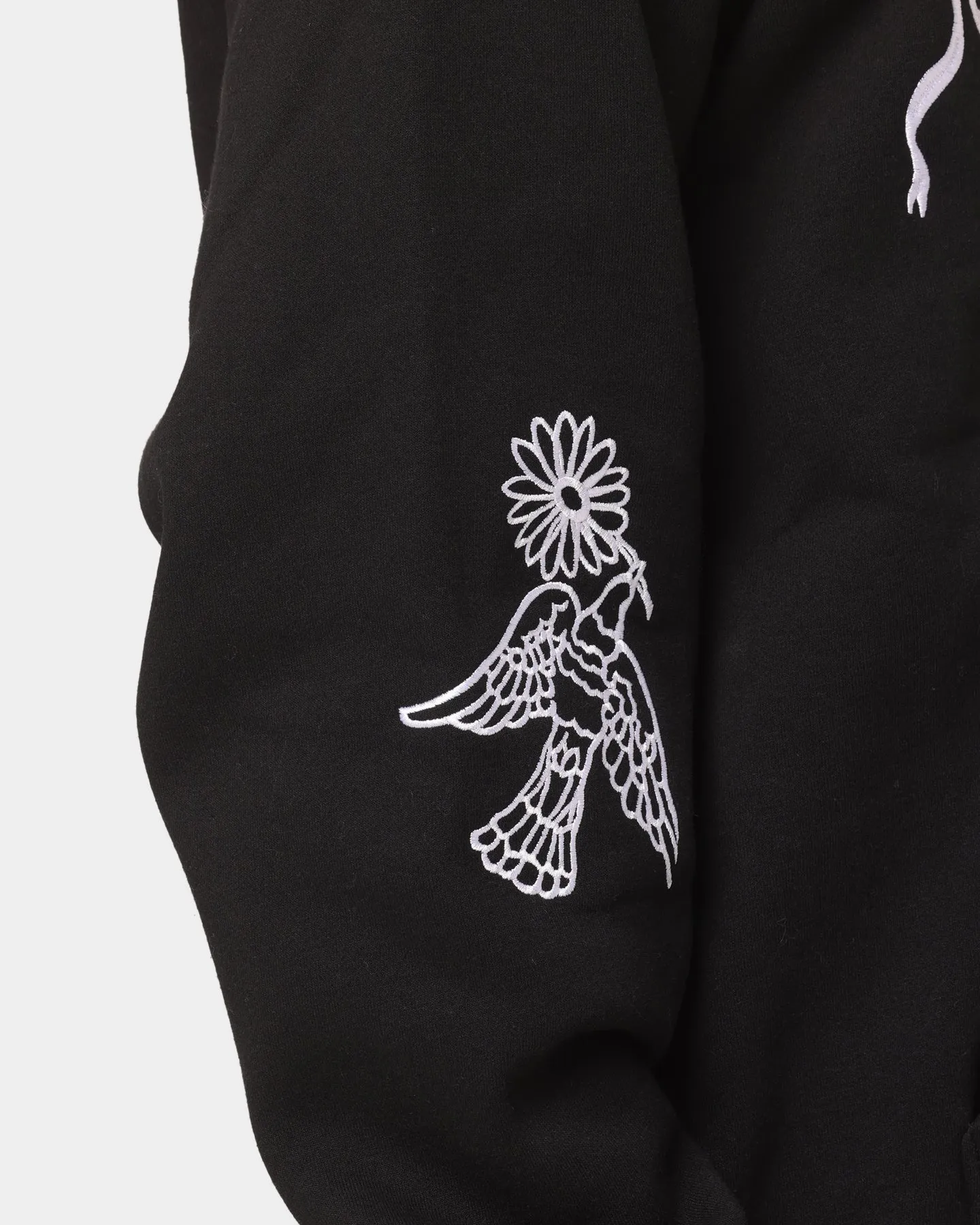 Obey Flash Zip Hoodie Black