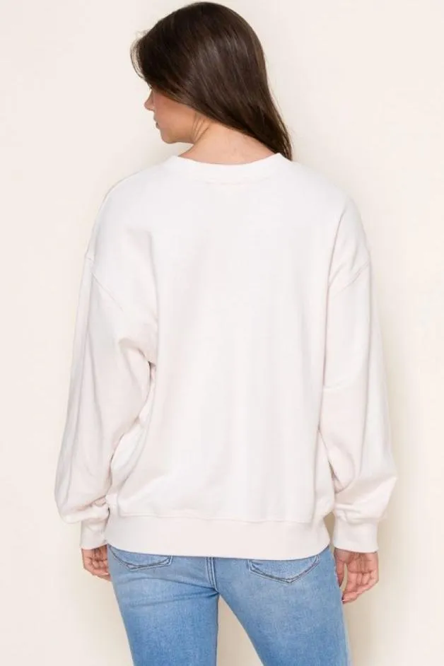 Olive and Bette's - Strawberry Sweatshirt - Ivory